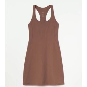 NWT Girlfriend Collective Brown Athletic Workout‎ Exercise Dress